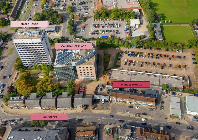 Canada Life Potters Bar portfolio of 4 properties for sale on LoopNet.ca - Aerial - Image 1 of 4