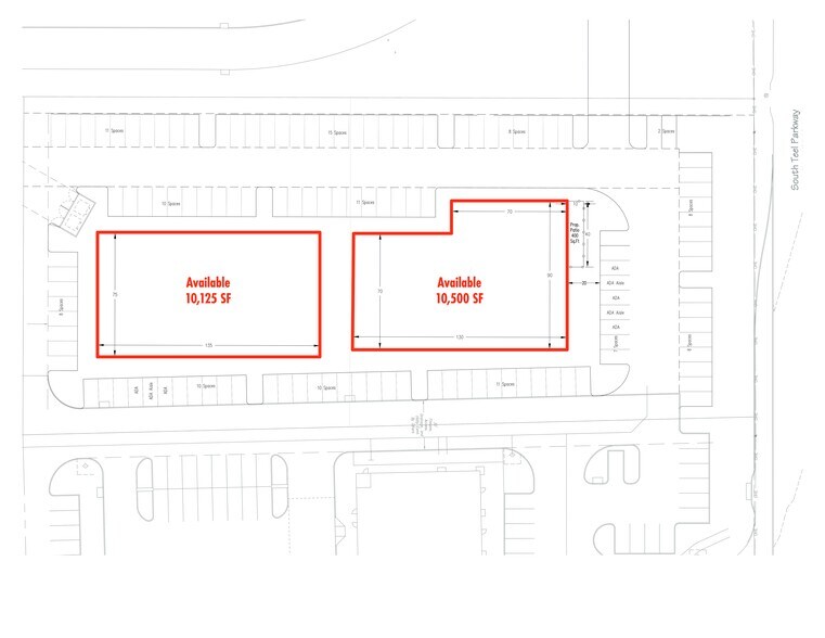 3740 University Drive, Prosper, TX à louer - Plan de site - Image 1 de 4