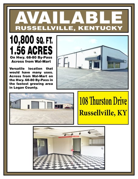 108 Thurston Dr, Russellville, KY for sale - Building Photo - Image 1 of 1