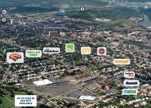 Mohawk St & Eagle St, Utica, NY - AERIAL  map view