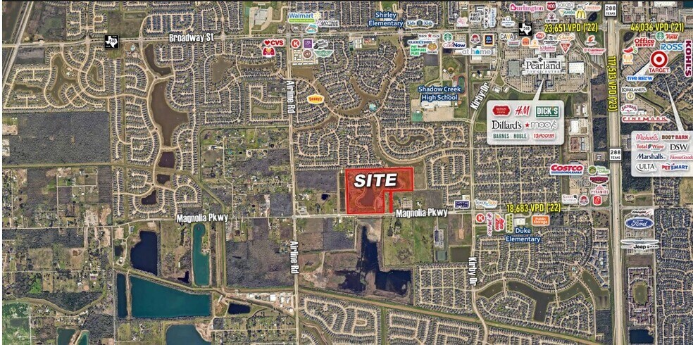 12151 Magnolia Pkwy, Pearland, TX à vendre - Photo du bâtiment - Image 1 de 1