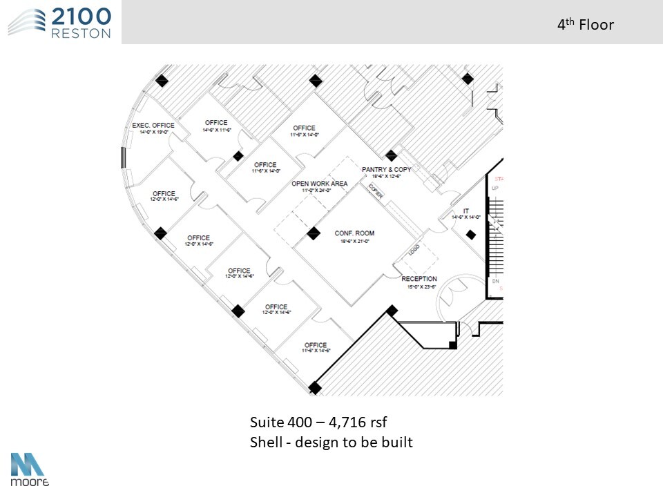 2100 Reston Pkwy, Reston, VA à louer Plan d  tage- Image 1 de 5