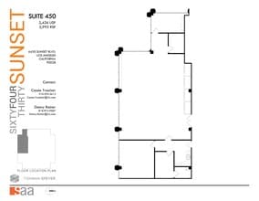6430 W Sunset Blvd, Los Angeles, CA for lease Floor Plan- Image 1 of 1