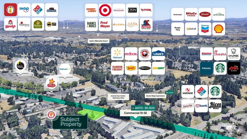 5503 Commercial St SE, Salem, OR for sale - Aerial - Image 3 of 3