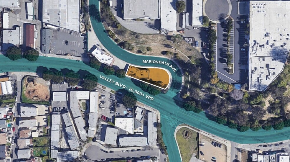 5411 Valley Blvd, Los Angeles, CA for lease - Aerial - Image 1 of 17