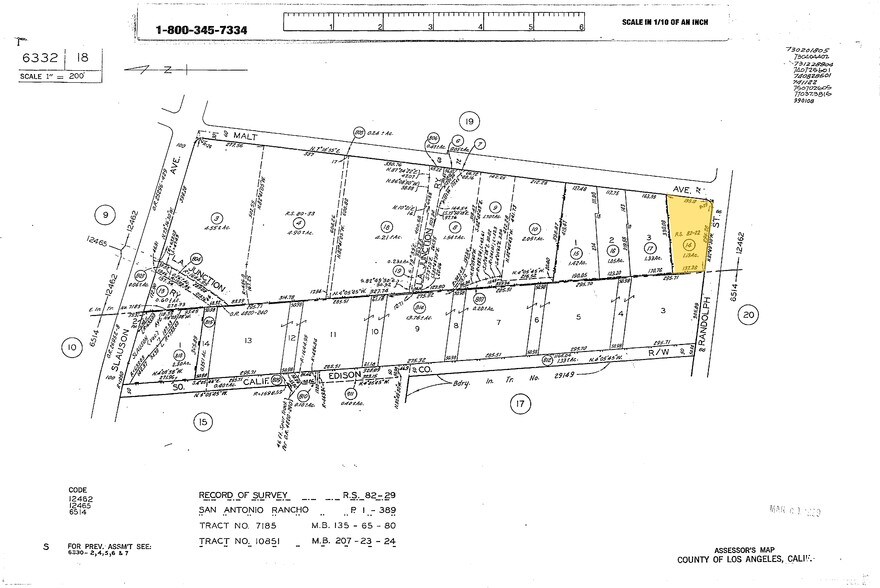 6371 Randolph St, Commerce, CA à louer - Plan cadastral - Image 2 de 3