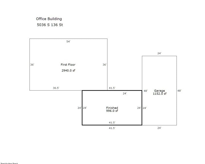 5036 S 136th St, Omaha, NE for lease Floor Plan- Image 1 of 7