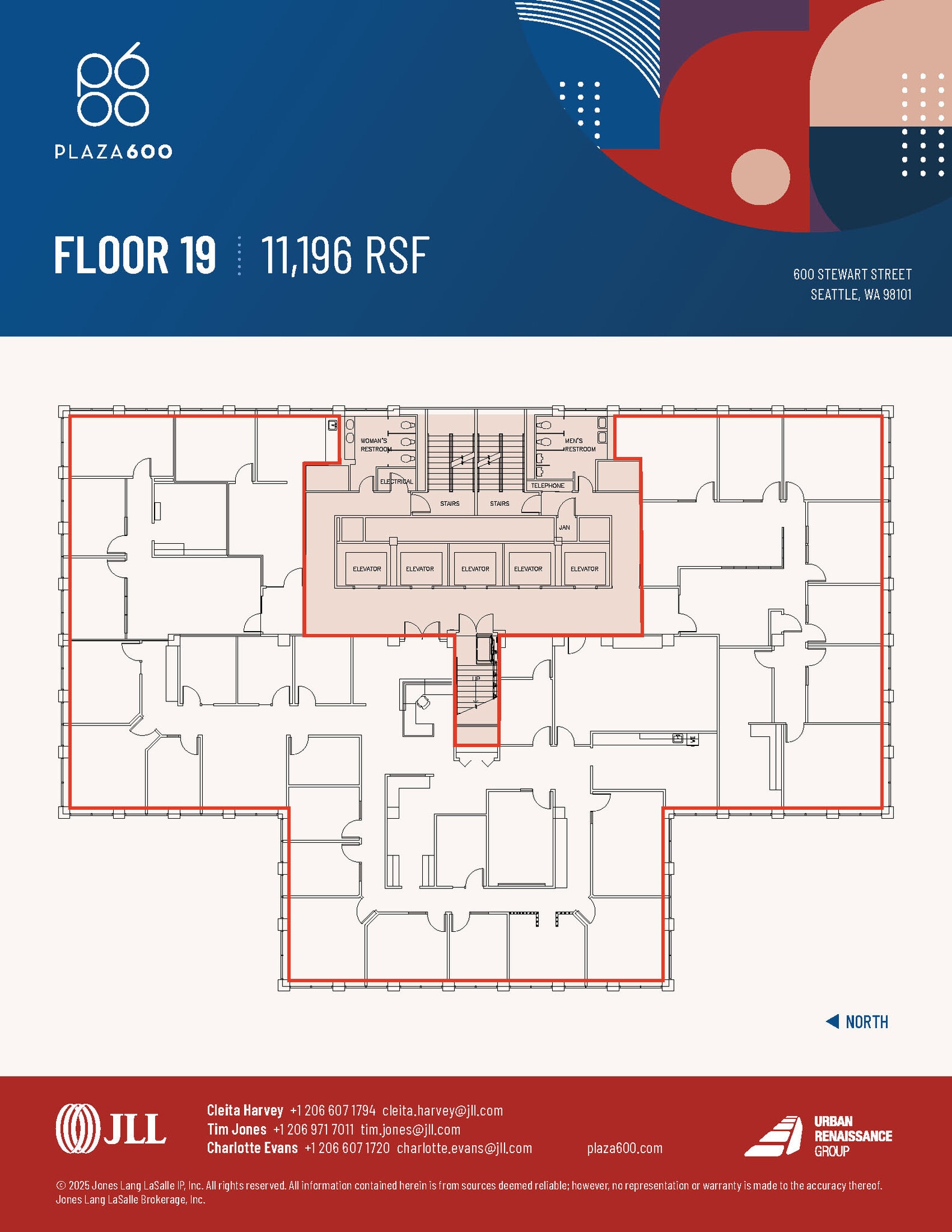 600 Stewart St, Seattle, WA for lease Floor Plan- Image 1 of 9