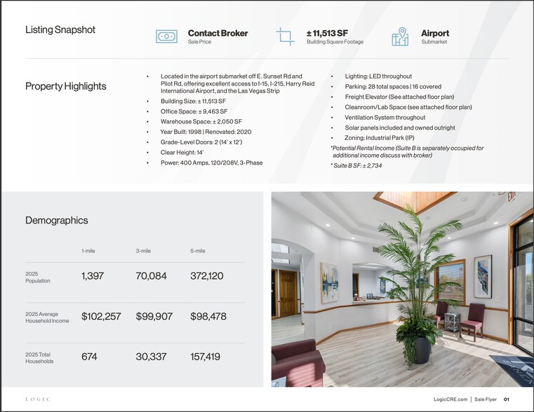 313 Pilot Rd, Las Vegas, NV à vendre - Photo du bâtiment - Image 2 de 47