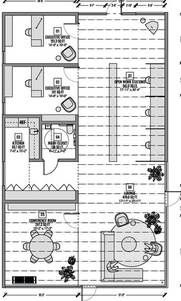 336 E Thomas Rd, Phoenix, AZ for lease - Floor Plan - Image 3 of 5