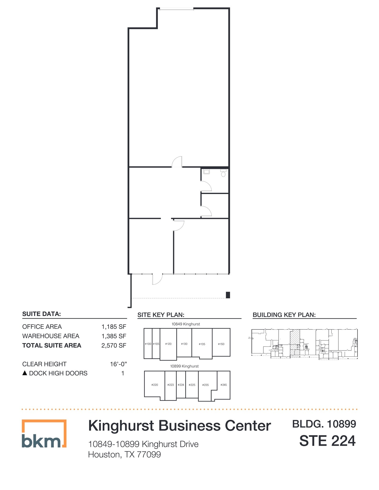 10849 Kinghurst Dr, Houston, TX for lease Site Plan- Image 1 of 1