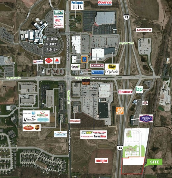 SE Highway 60 & I-43 Dr, Grafton, WI for sale - Building Photo - Image 1 of 6