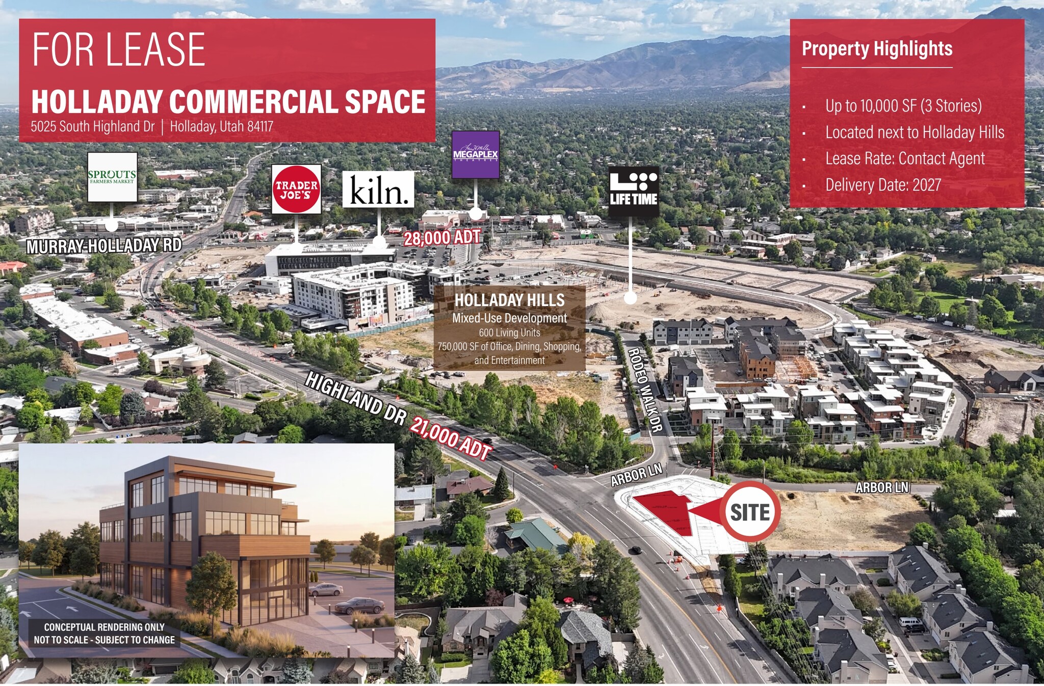5023 S Highland Dr, Holladay, UT for lease Other- Image 1 of 5