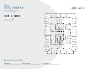 2 Bethesda Metro Ctr, Bethesda, MD à louer Plan d’étage- Image 1 de 1