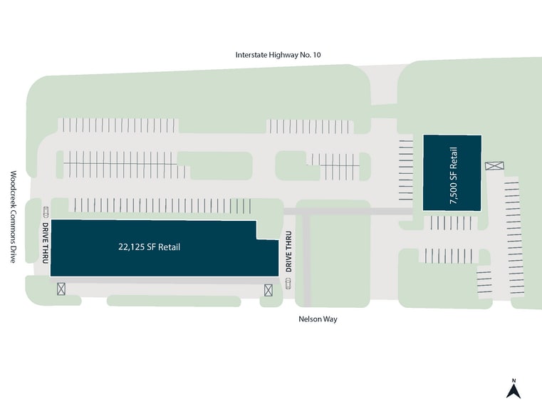 SEC I-10 & Woodcreek Commons Dr, Katy, TX for lease - Site Plan - Image 2 of 4