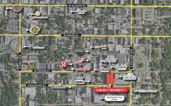 1 E Center St, Fayetteville, AR - Aerial  map view