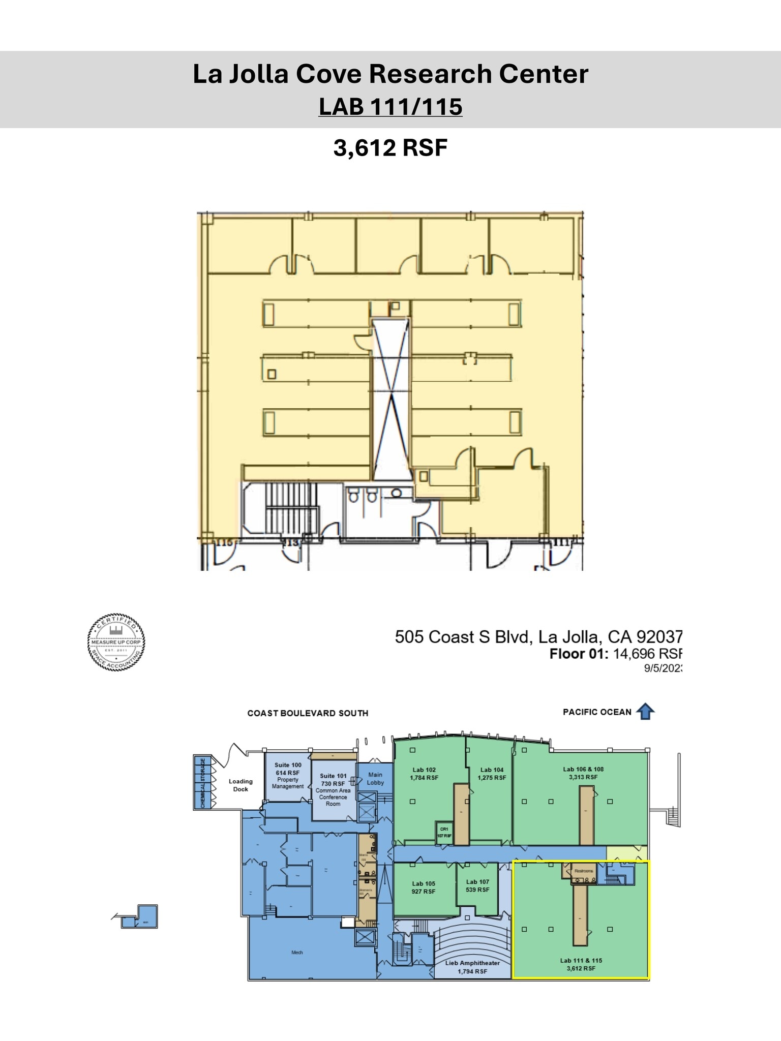 505 Coast Blvd S, La Jolla, CA for lease Site Plan- Image 1 of 1
