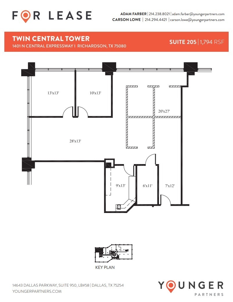1401 N Central Expy, Richardson, TX for lease Floor Plan- Image 1 of 1