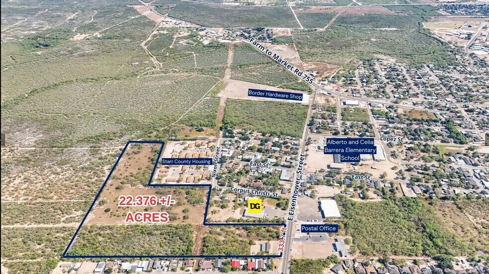 109 E Eisenhower St, Rio Grande City, TX à vendre - Aérien - Image 1 de 3