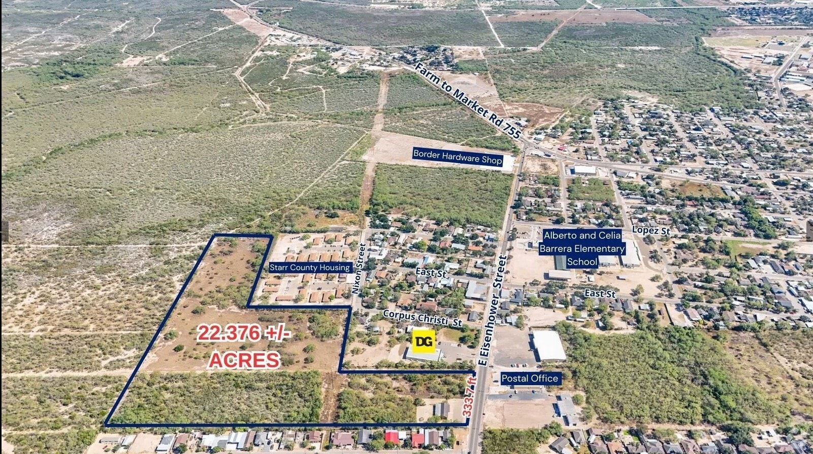 109 E Eisenhower St, Rio Grande City, TX à vendre Aérien- Image 1 de 4