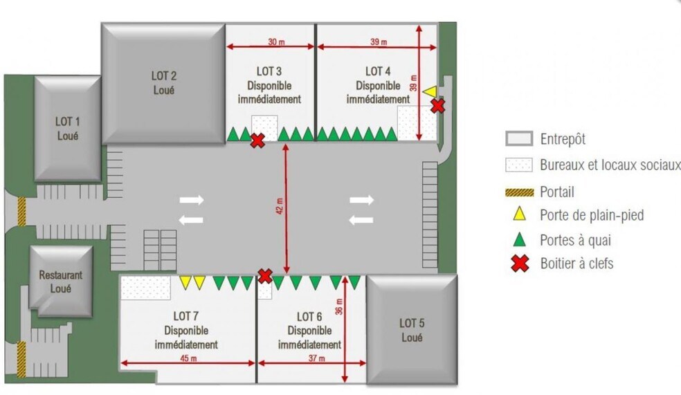 Flex in Corbas for lease - Site Plan - Image 3 of 3
