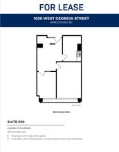1030 W Georgia St, Vancouver, BC à louer Plan d’étage- Image 1 de 1