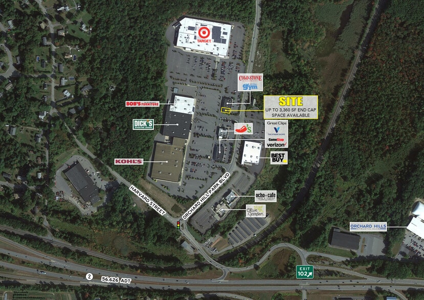 3-86 Orchard Hill Park Dr, Leominster, MA for lease - Aerial - Image 3 of 11