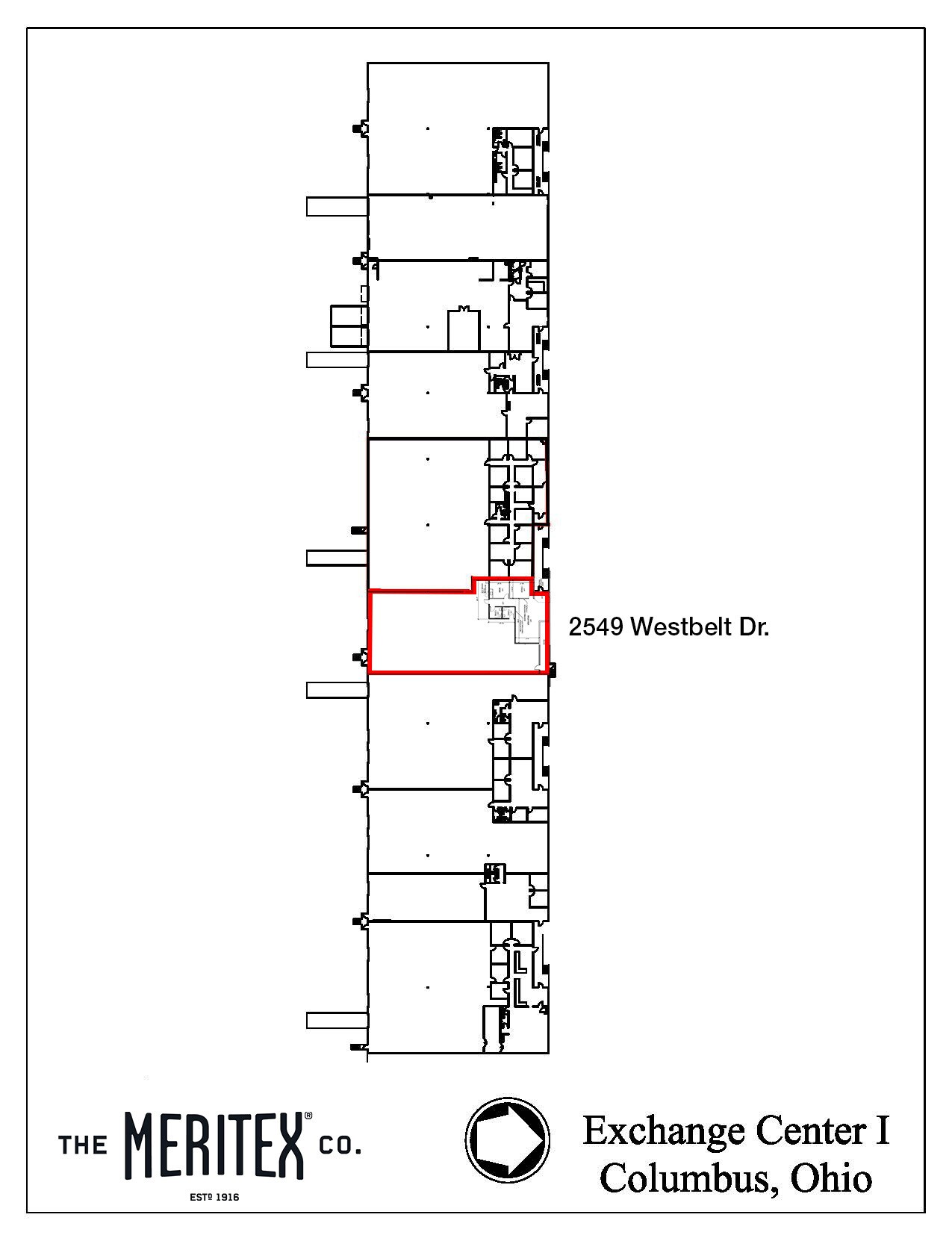 2541-2559 Westbelt Dr, Columbus, OH à louer Plan de site- Image 1 de 1