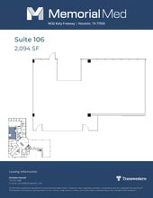 9432 Katy Fwy, Houston, TX à louer Plan d’étage- Image 1 de 1