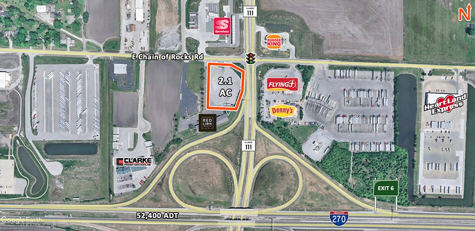 1250 E Chain of Rocks Rd, Granite City, IL à vendre - Aérien - Image 1 de 4