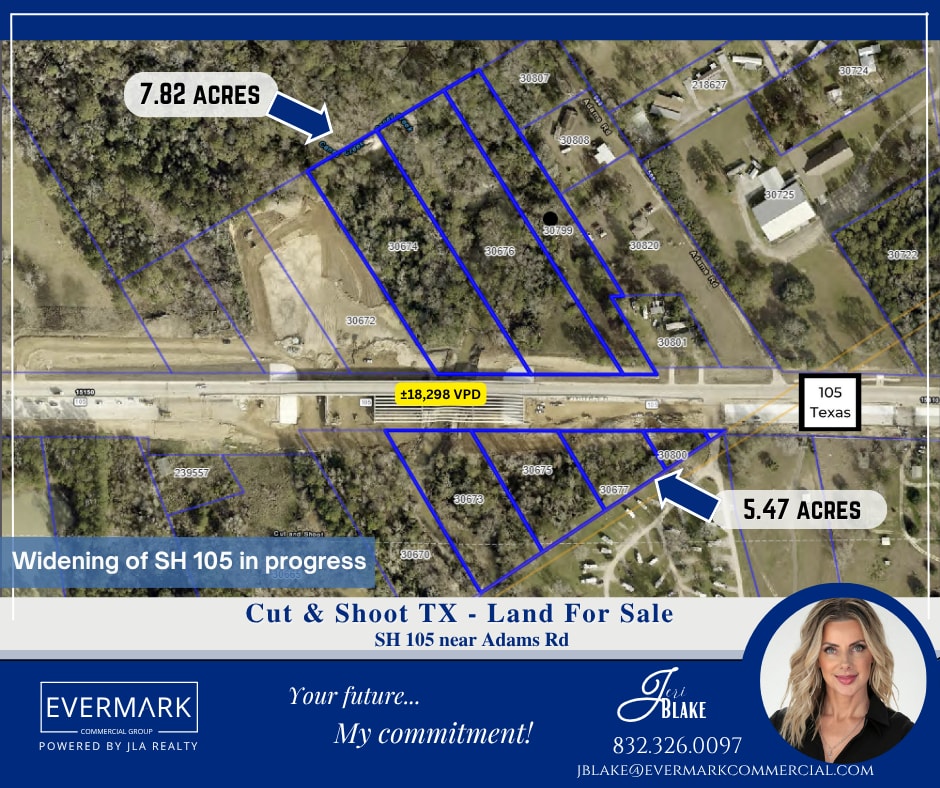 SH 105, Cut And Shoot, TX for sale Aerial- Image 1 of 14