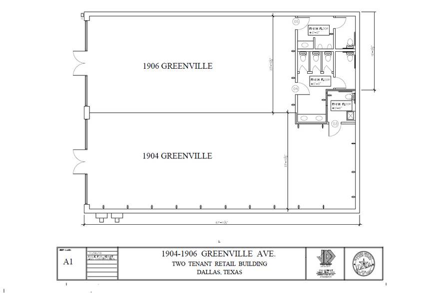 1904 Greenville Ave, Dallas, TX à vendre - Plan d’étage - Image 1 de 1