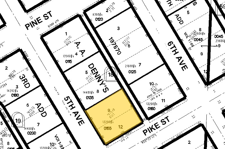 1506-1518 5th Ave, Seattle, WA à louer - Plan cadastral - Image 2 de 21