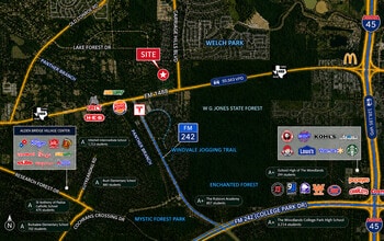 9077 White Oak Dr, Conroe, TX - Aérien Vue de la carte