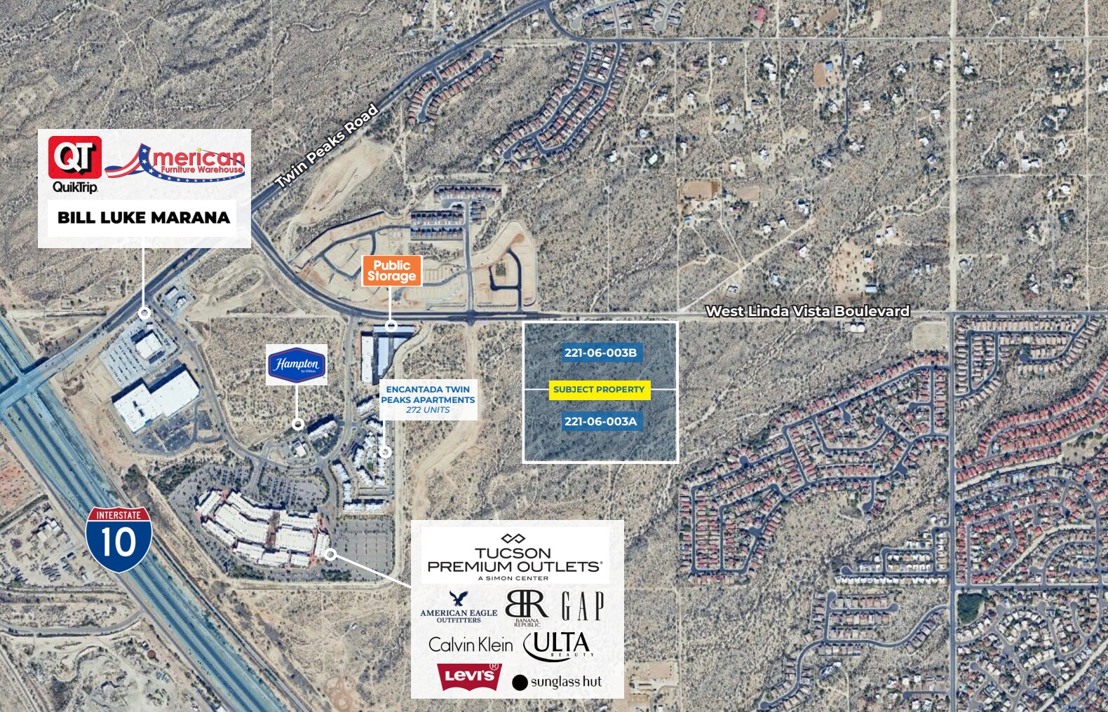 W Linda Vista Blvd & W Twin Peaks Rd, Marana, AZ à vendre Photo du bâtiment- Image 1 de 3