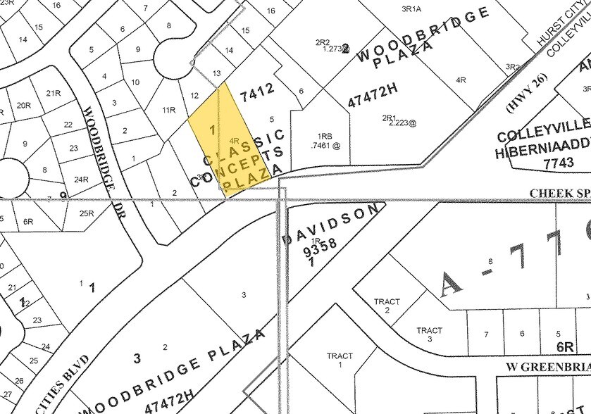 454-458 Mid Cities Blvd, Hurst, TX à vendre - Plan cadastral - Image 2 de 10