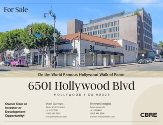 Plus de détails pour 6501 Hollywood Blvd, Hollywood, CA - Commerce de détail à vendre