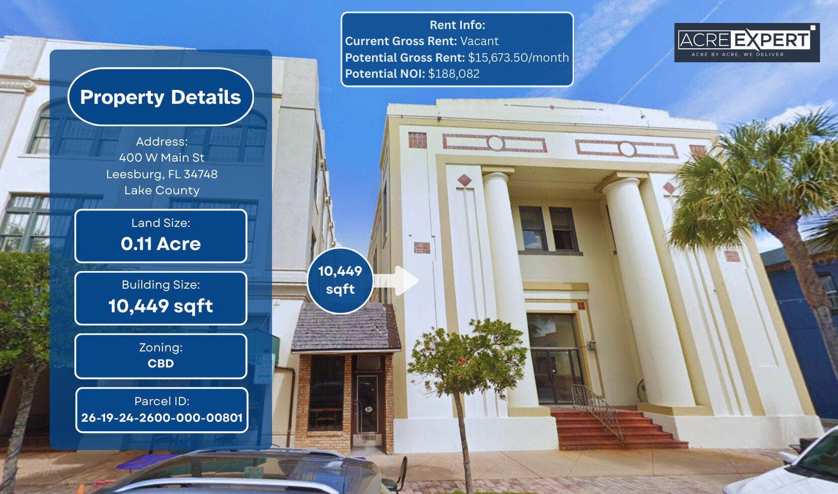 400 W Main St, Leesburg, FL à vendre Photo du bâtiment- Image 1 de 1