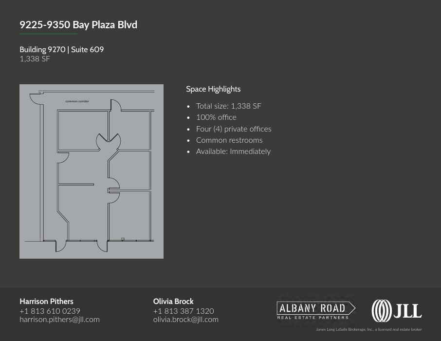 9280 Bay Plaza Blvd, Tampa, FL for lease Floor Plan- Image 1 of 1