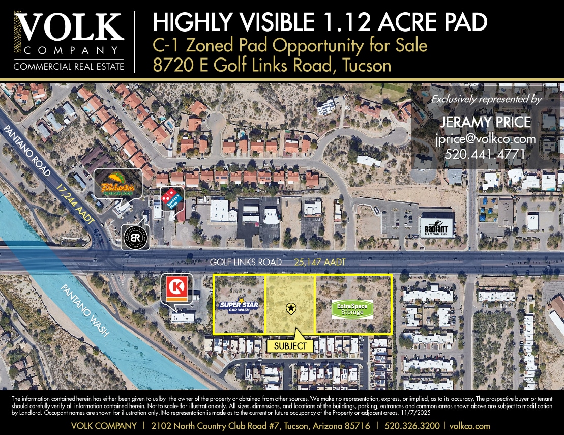 8720 E Golf Links Rd, Tucson, AZ à vendre Aérien- Image 1 de 6