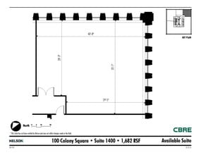 1175 Peachtree St NE, Atlanta, GA for lease Floor Plan- Image 1 of 1
