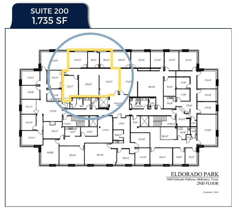 2600 Eldorado Pky, McKinney, TX à louer Plan d  tage- Image 1 de 1