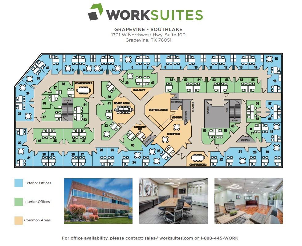 1701 W Northwest Hwy, Grapevine, TX à louer Plan d  tage- Image 1 de 1