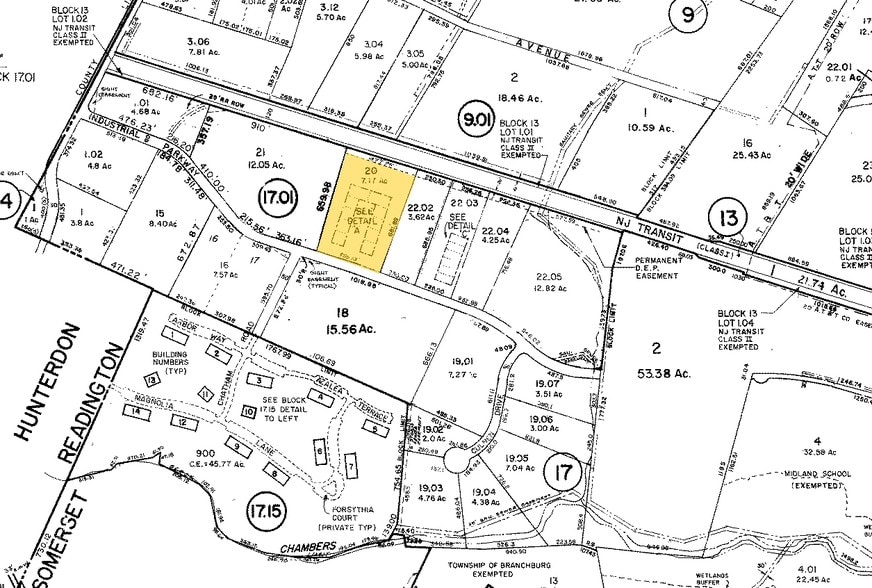 185 Industrial Pkwy, Branchburg, NJ for sale - Plat Map - Image 3 of 56