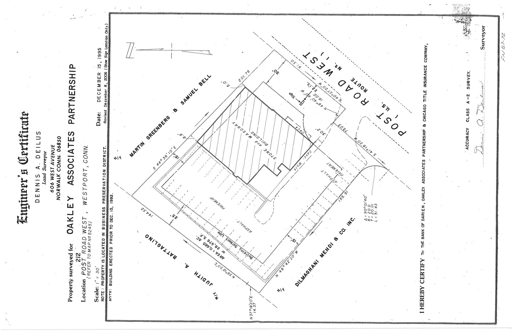 212 Post Rd W, Westport, CT for lease Site Plan- Image 1 of 1