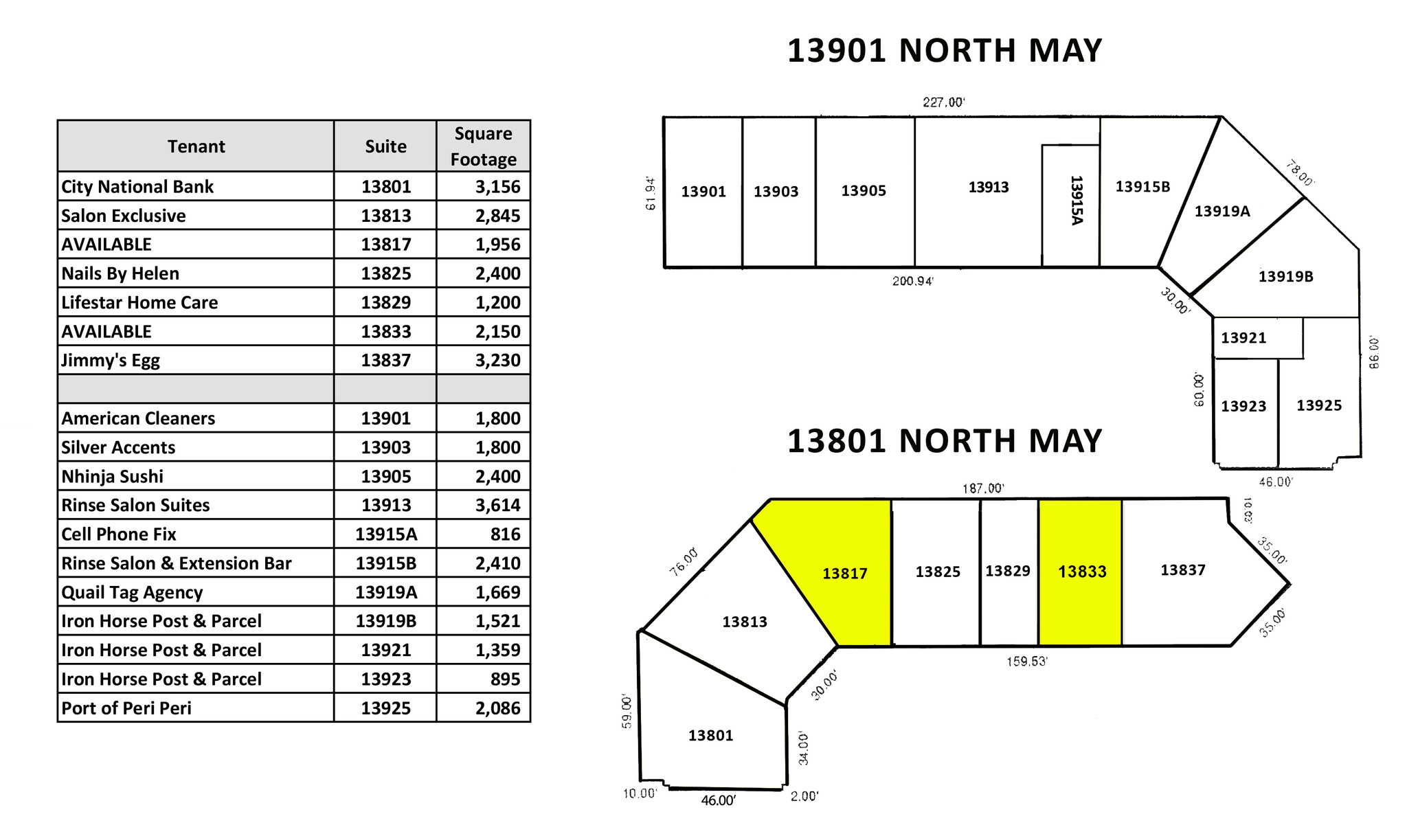 13802-13804 N May Ave, Oklahoma City, OK à louer Plan de site- Image 1 de 1