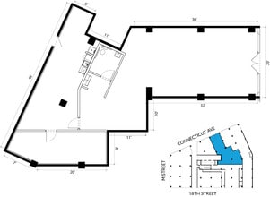 1150 Connecticut Ave NW, Washington, DC for lease Floor Plan- Image 1 of 8