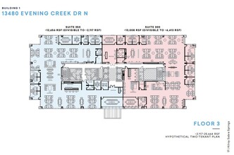 13520 Evening Creek Dr N, San Diego, CA à louer Plan d’étage- Image 2 de 4