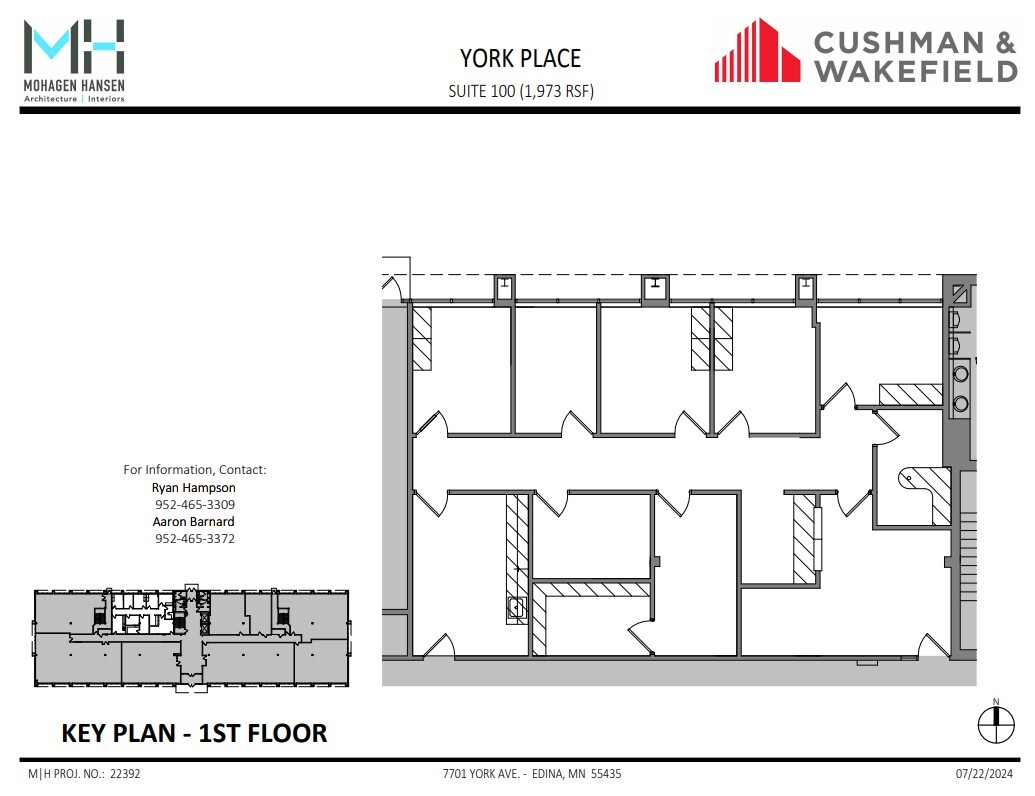 7701 York Ave S, Edina, MN à louer Plan d  tage- Image 1 de 1