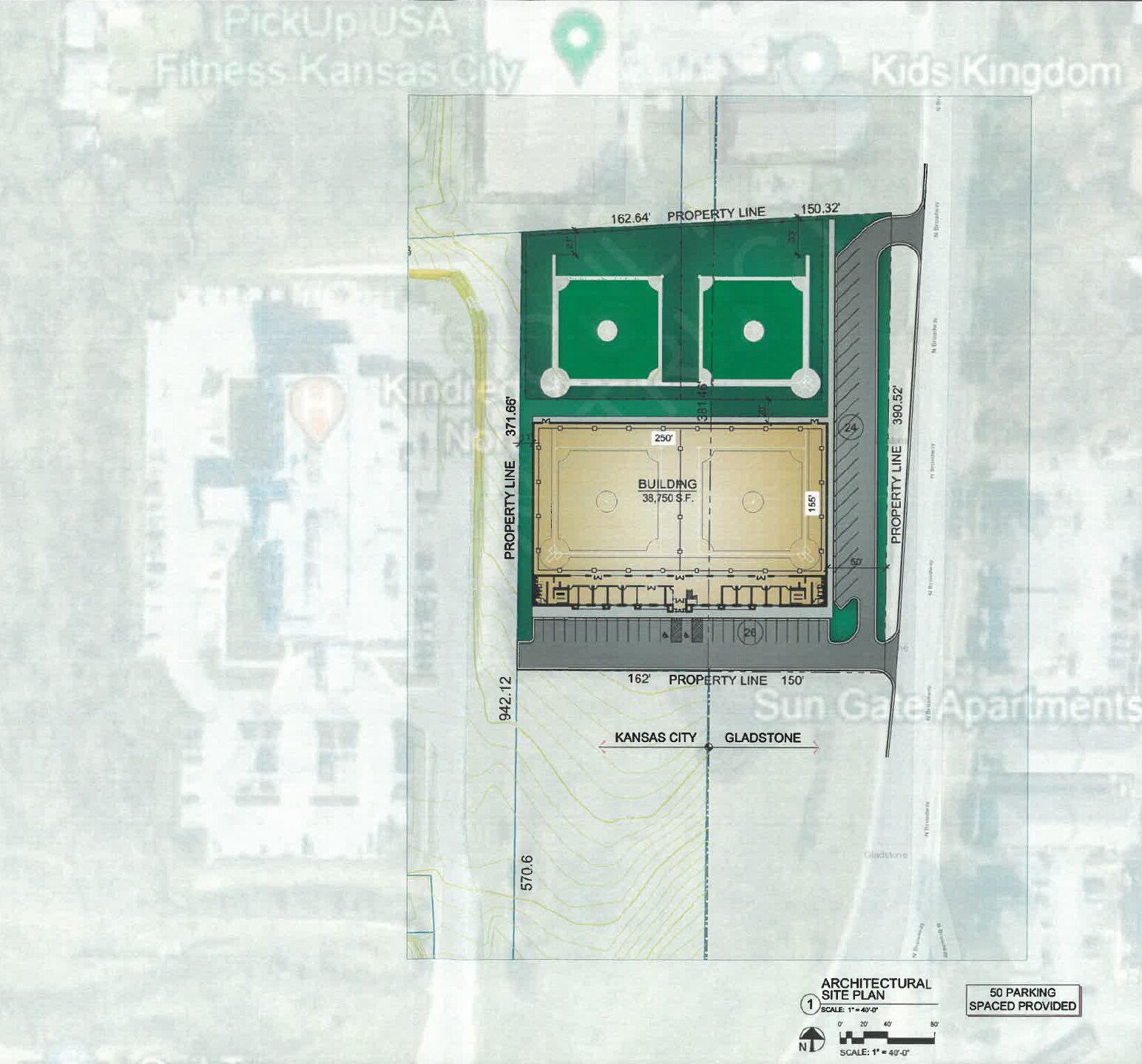 6906 N Broadway St, Kansas City, MO à vendre Plan de site- Image 1 de 3